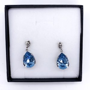 dangling Swarovski earrings